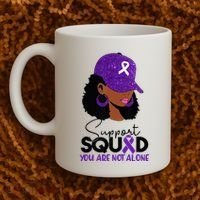 October Purple Domestic Violence Awareness Month Coffee Mug thumb 2