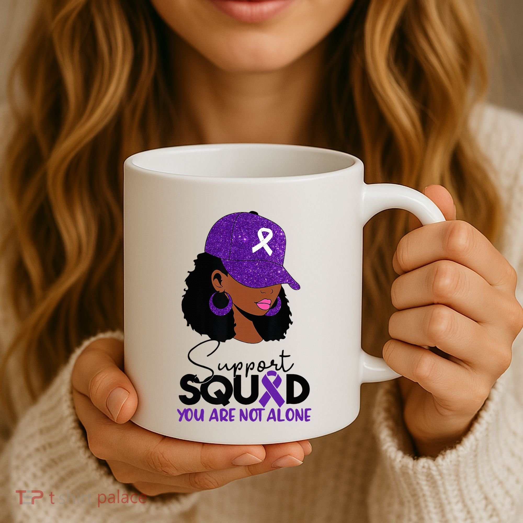 October Purple Domestic Violence Awareness Month Coffee Mug