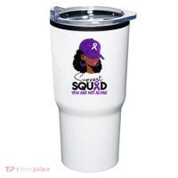 October Purple Domestic Violence Awareness Month Tumbler thumb 0