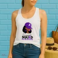 October Purple Domestic Violence Awareness Month Women's Tank Top thumb 2