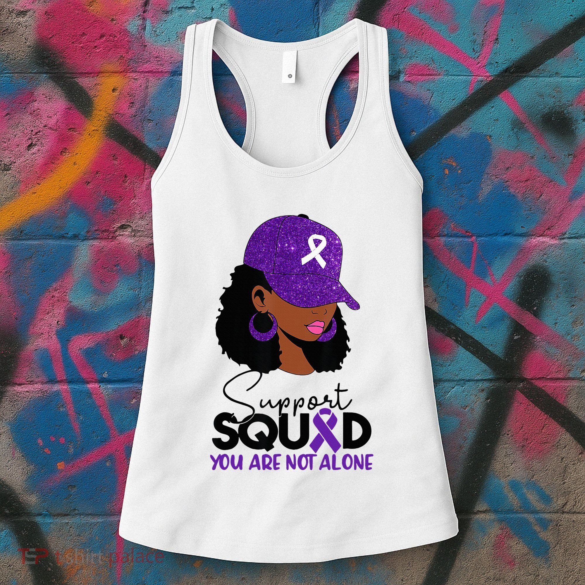October Purple Domestic Violence Awareness Month Women's Tank Top