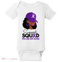 October Purple Domestic Violence Awareness Month Baby Bodysuit thumb 0