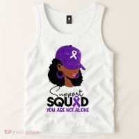 October Purple Domestic Violence Awareness Month Tank Top thumb 2