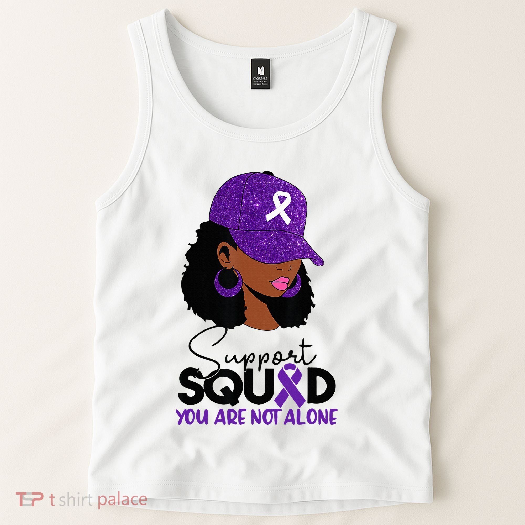 October Purple Domestic Violence Awareness Month Tank Top