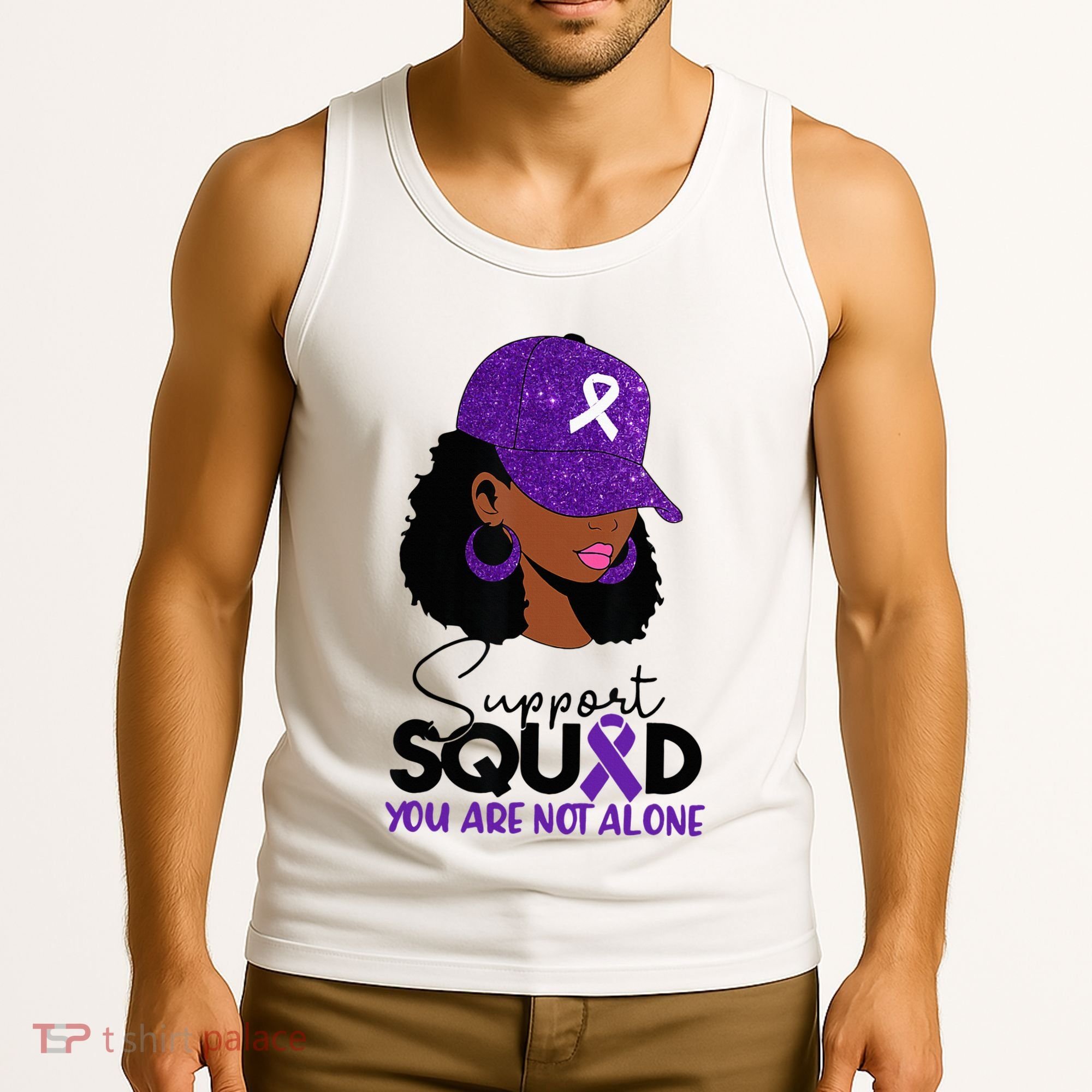 October Purple Domestic Violence Awareness Month Tank Top
