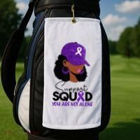 October Purple Domestic Violence Awareness Month Golf Towel thumb 2