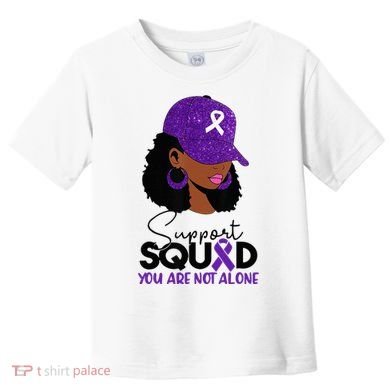 October Purple Domestic Violence Awareness Month Toddler T-Shirt