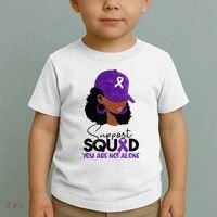 October Purple Domestic Violence Awareness Month Toddler T-Shirt thumb 2