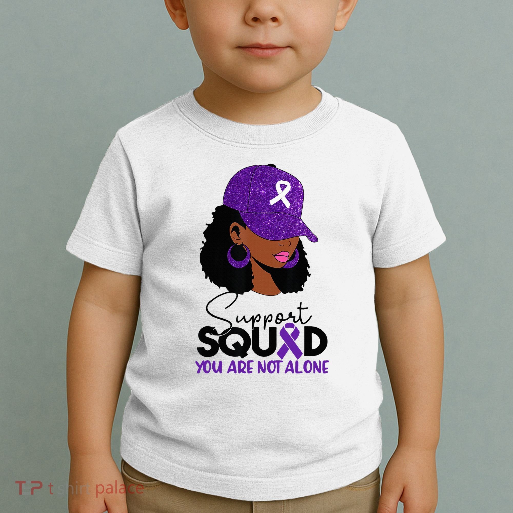 October Purple Domestic Violence Awareness Month Toddler T-Shirt