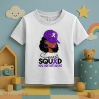 October Purple Domestic Violence Awareness Month Toddler T-Shirt thumb 3