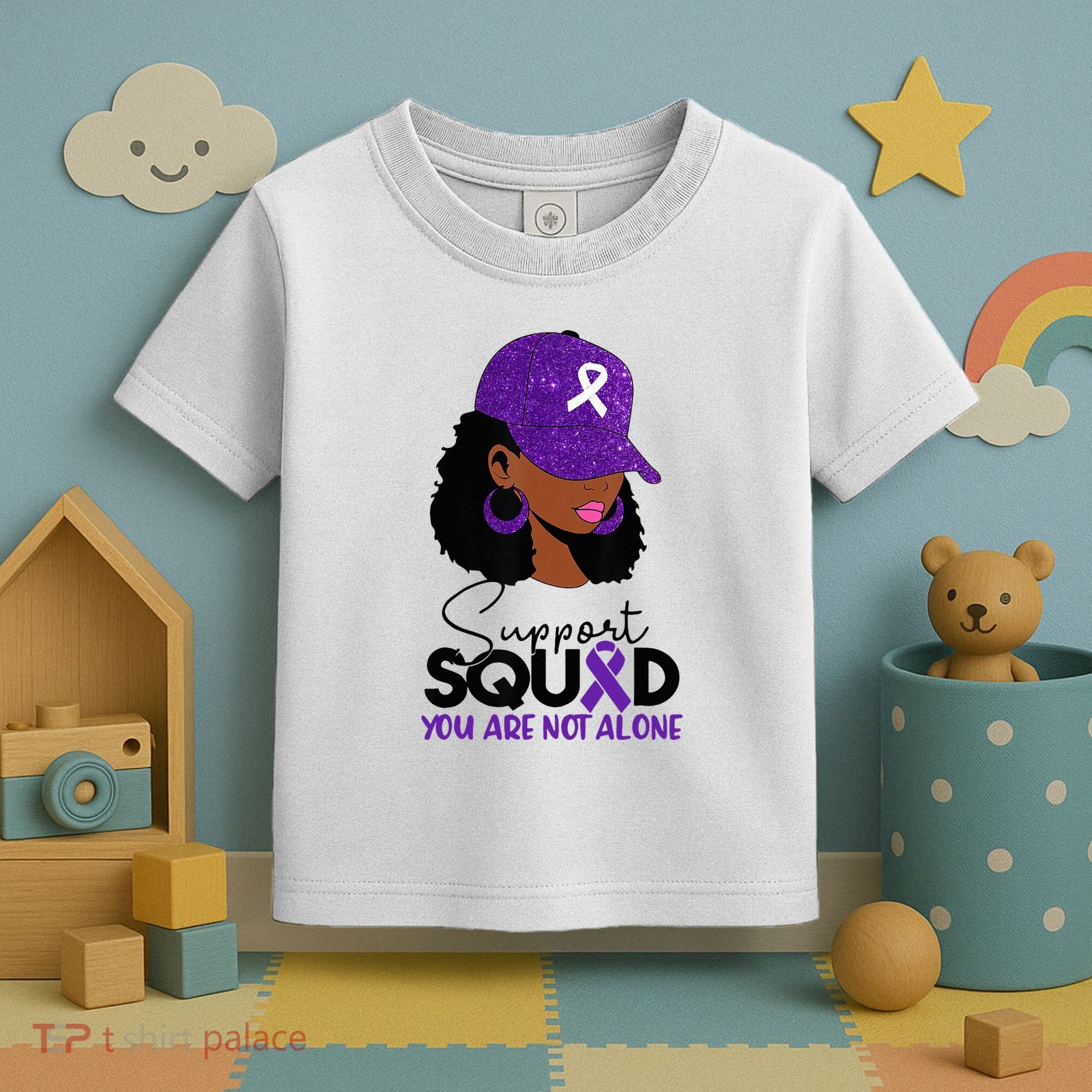 October Purple Domestic Violence Awareness Month Toddler T-Shirt