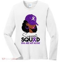 October Purple Domestic Violence Awareness Month Women's Long Sleeve Shirt thumb 0