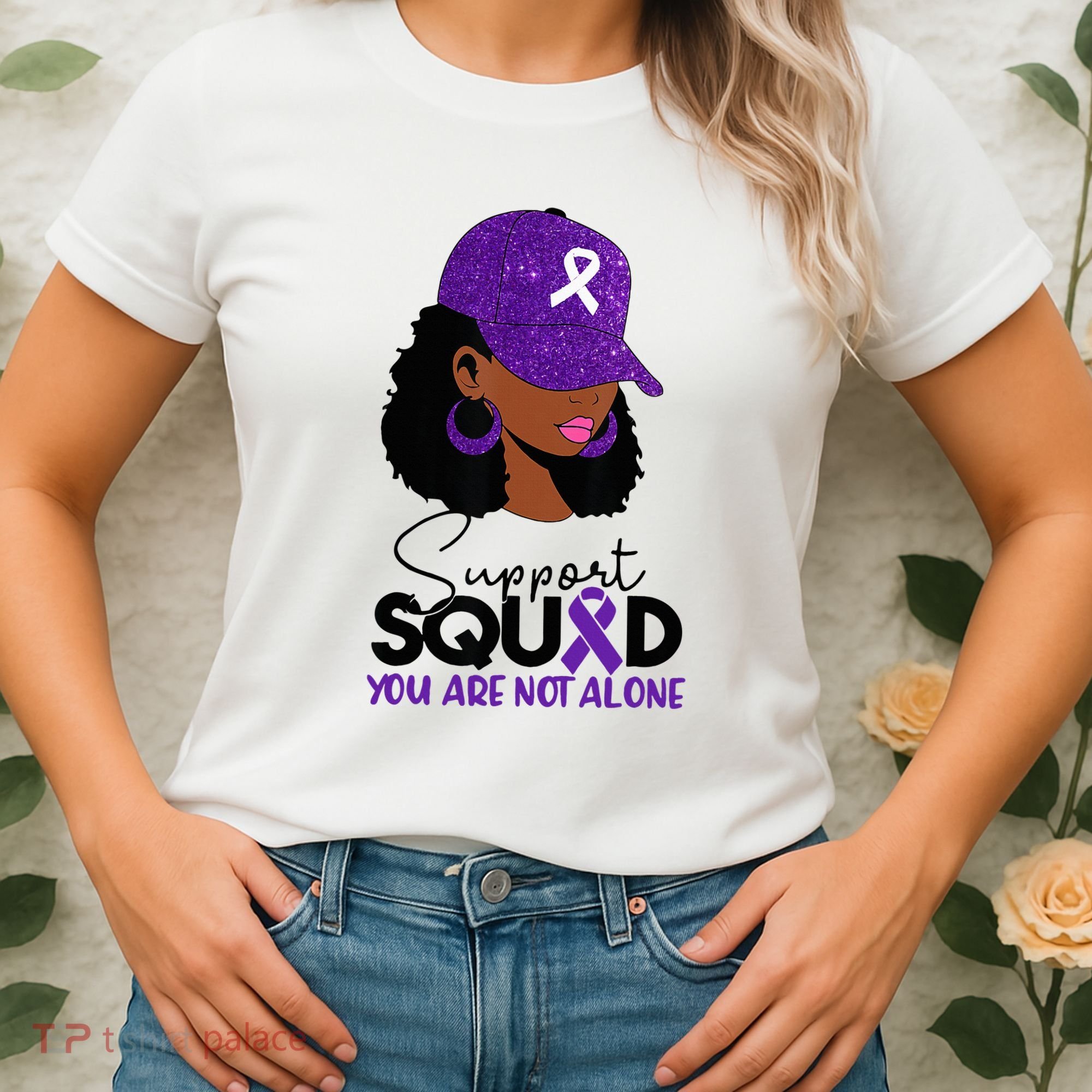 October Purple Domestic Violence Awareness Month Women's T-Shirt