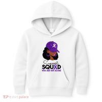 October Purple Domestic Violence Awareness Month Kids Hoodie thumb 0