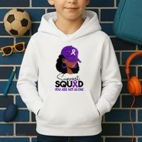 October Purple Domestic Violence Awareness Month Kids Hoodie thumb 2