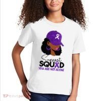 October Purple Domestic Violence Awareness Month Kids T-Shirt thumb 2