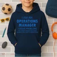 Operations Manager Solve Problems Kids Hoodie thumb 2