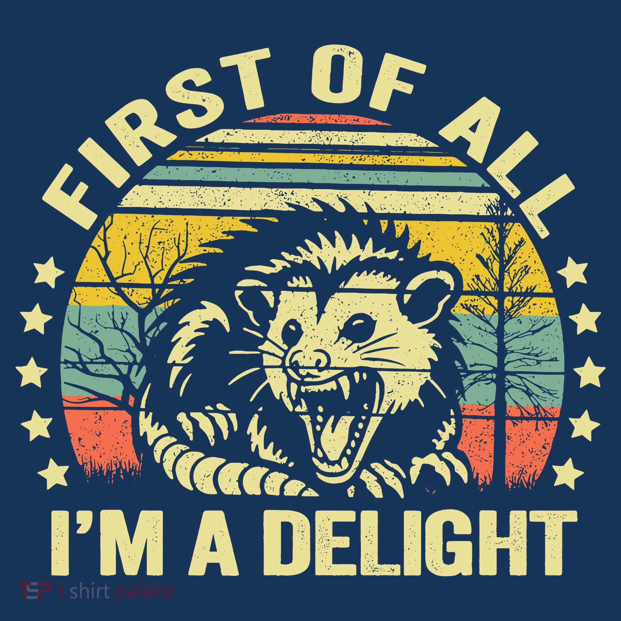 Opossum Possum First Of All IM A Delight Sarcastic Angry Mousepad