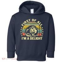 Opossum Possum First Of All IM A Delight Sarcastic Angry Toddler Hoodie thumb 0
