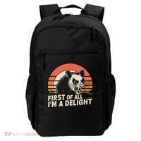 Opossum Possum First Of All IM A Delight Sarcastic Angry Backpack thumb 0