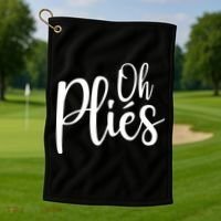 Oh Plies Funny Ballet Dance Instructor Golf Towel thumb 1