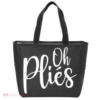 Oh Plies Funny Ballet Dance Instructor Tote Bag