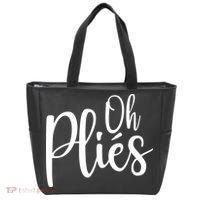 Oh Plies Funny Ballet Dance Instructor Tote Bag thumb 0