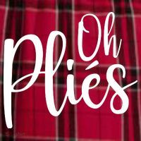 Oh Plies Funny Ballet Dance Instructor Women's Flannel Plaid Pajama Pants thumb 2
