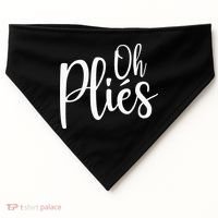 Oh Plies Funny Ballet Dance Instructor USA-Made Doggie Bandana thumb 0