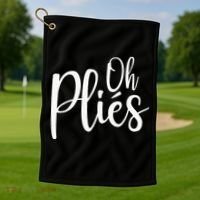 Oh Plies Funny Ballet Dance Instructor Golf Towel thumb 1