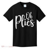 Oh Plies Funny Ballet Dance Instructor Kids T-Shirt thumb 0