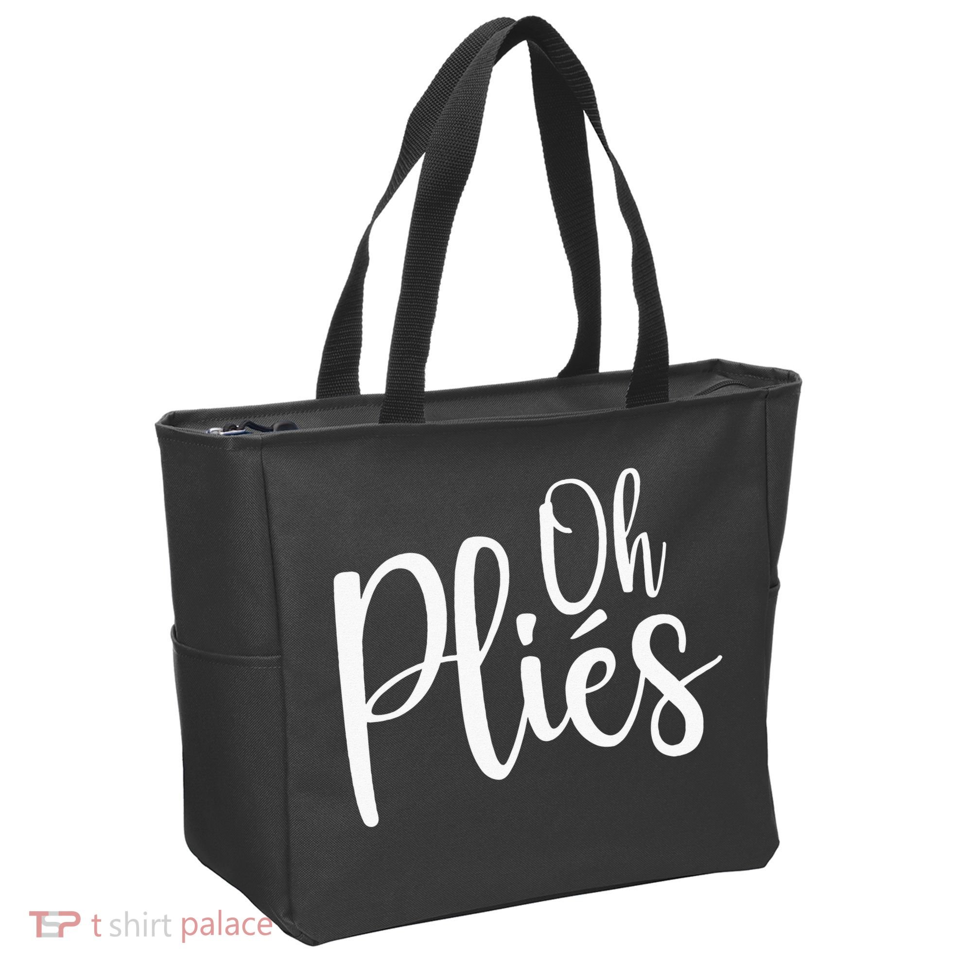 Oh Plies Funny Ballet Dance Instructor Tote Bag