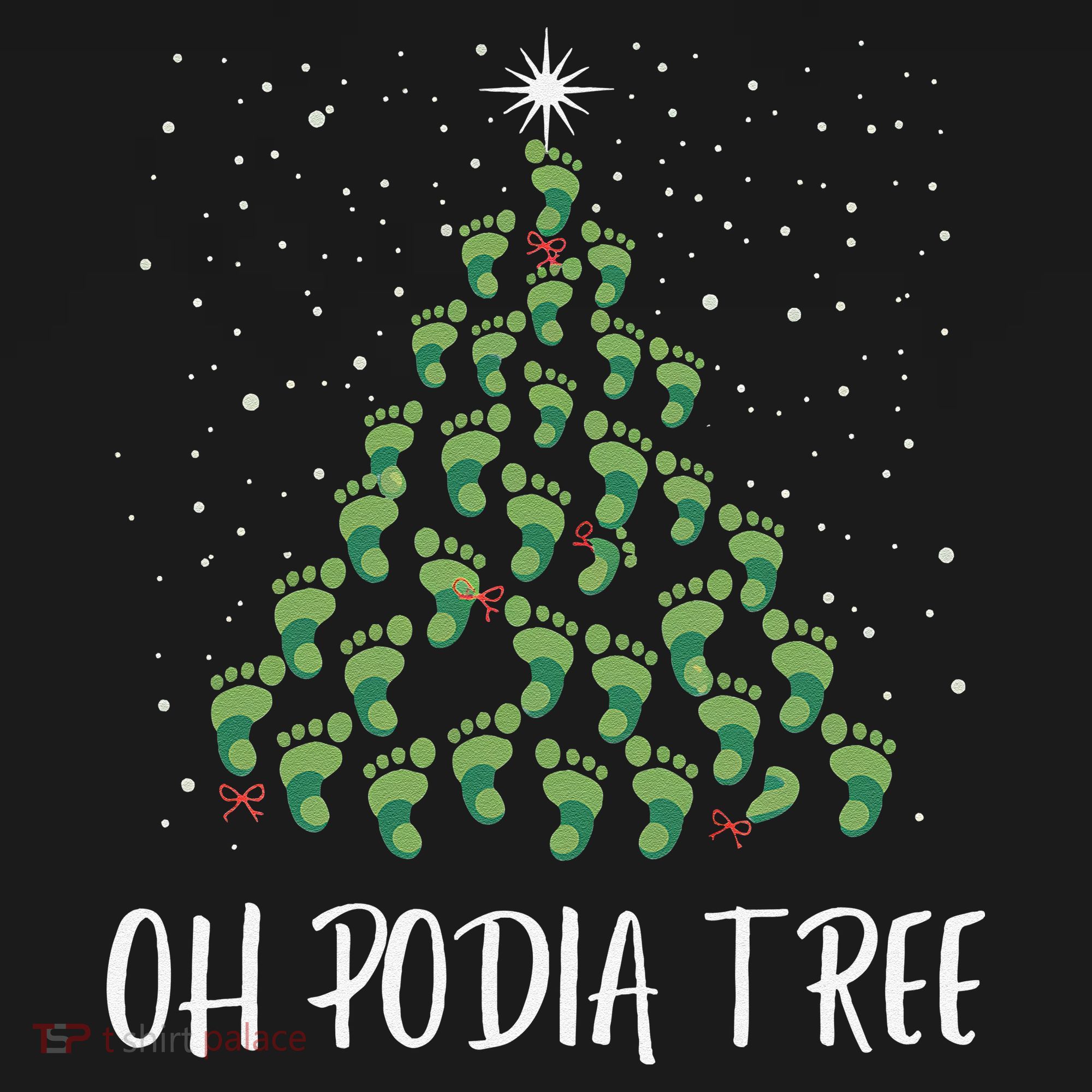 Oh Podiatree Funny Tree Foot Christmas Staff Squad Xmas Tree Women's Tank Top