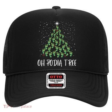 Oh Podiatree Funny Tree Foot Christmas Staff Squad Xmas Tree Hat