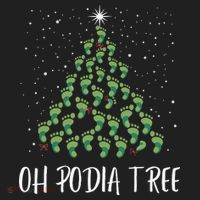 Oh Podiatree Funny Tree Foot Christmas Staff Squad Xmas Tree Hat thumb 2