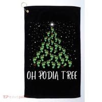 Oh Podiatree Funny Tree Foot Christmas Staff Squad Xmas Tree Golf Towel thumb 0