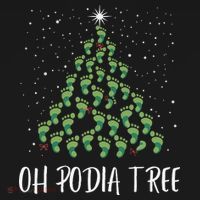 Oh Podiatree Funny Tree Foot Christmas Staff Squad Xmas Tree Women's T-Shirt thumb 6
