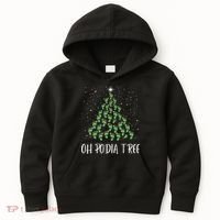 Oh Podiatree Funny Tree Foot Christmas Staff Squad Xmas Tree Kids Hoodie thumb 0