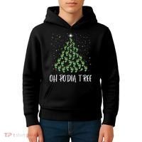 Oh Podiatree Funny Tree Foot Christmas Staff Squad Xmas Tree Kids Hoodie thumb 4