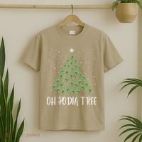 Oh Podiatree Funny Tree Foot Christmas Staff Squad Xmas Tree T-Shirt thumb 2