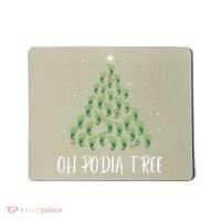 Oh Podiatree Funny Tree Foot Christmas Staff Squad Xmas Tree Mousepad thumb 0