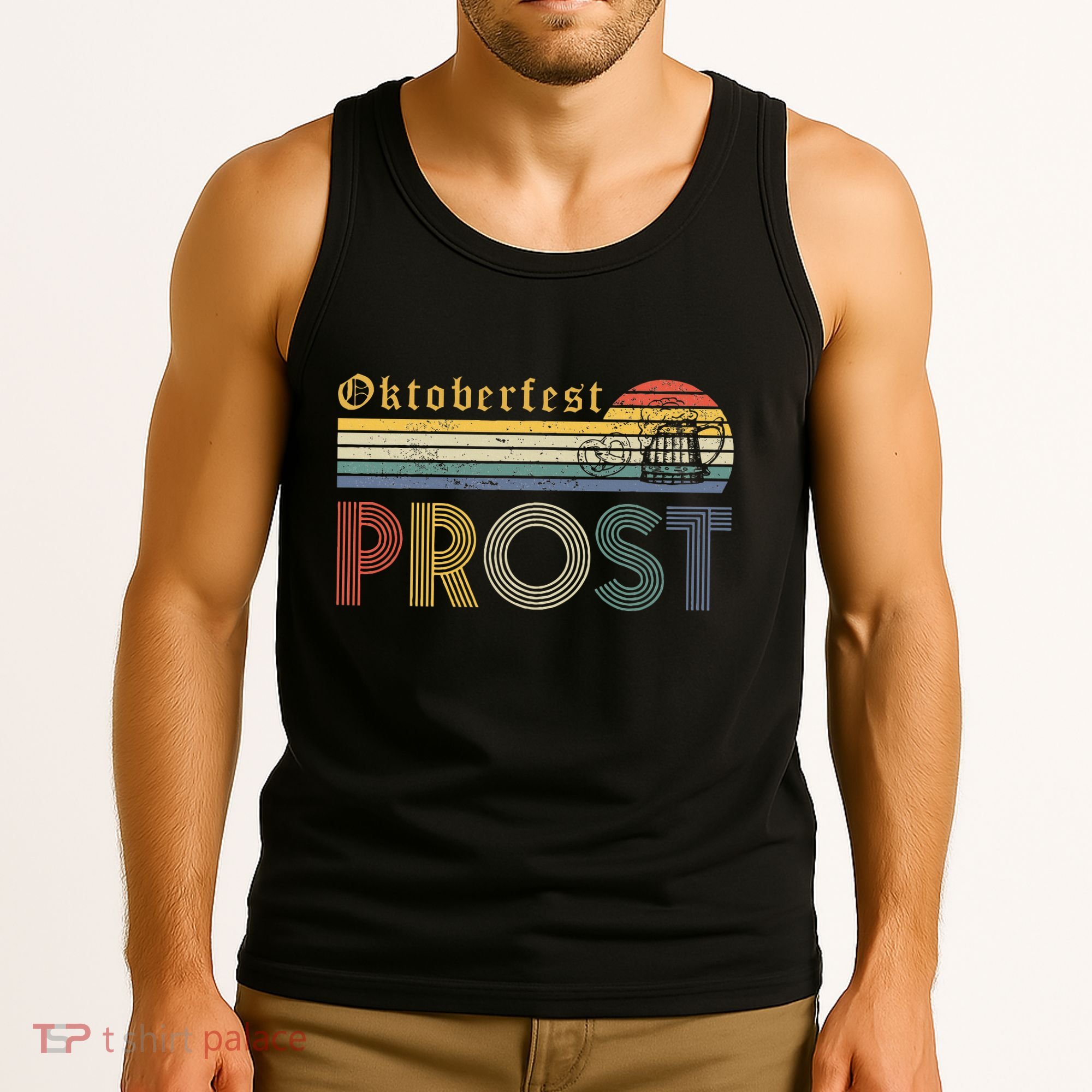Oktoberfest Prost German YAll Drinking Beer Germany Tank Top
