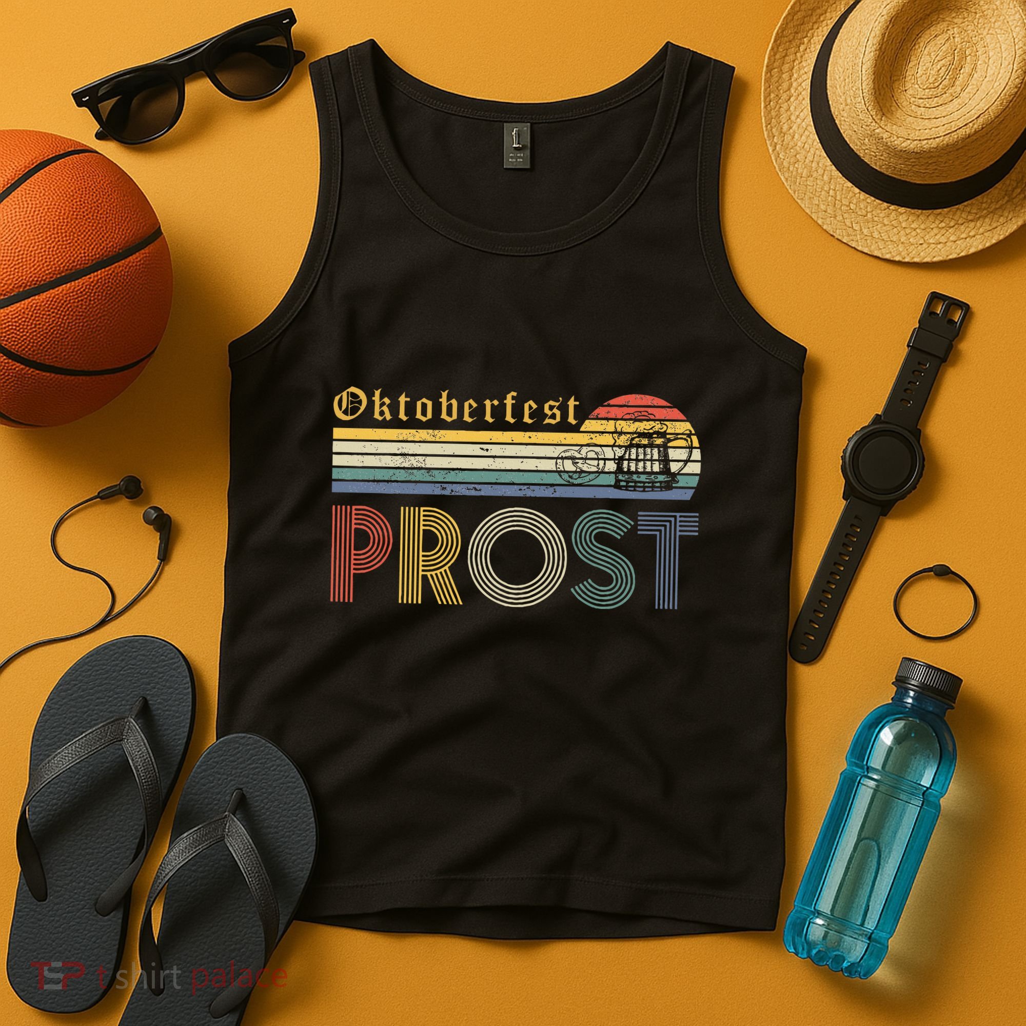Oktoberfest Prost German YAll Drinking Beer Germany Tank Top