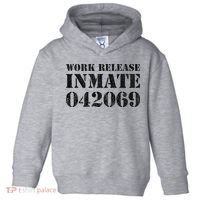 Orange Prisoner Halloween Costume Work Release Inmate Toddler Hoodie thumb 0