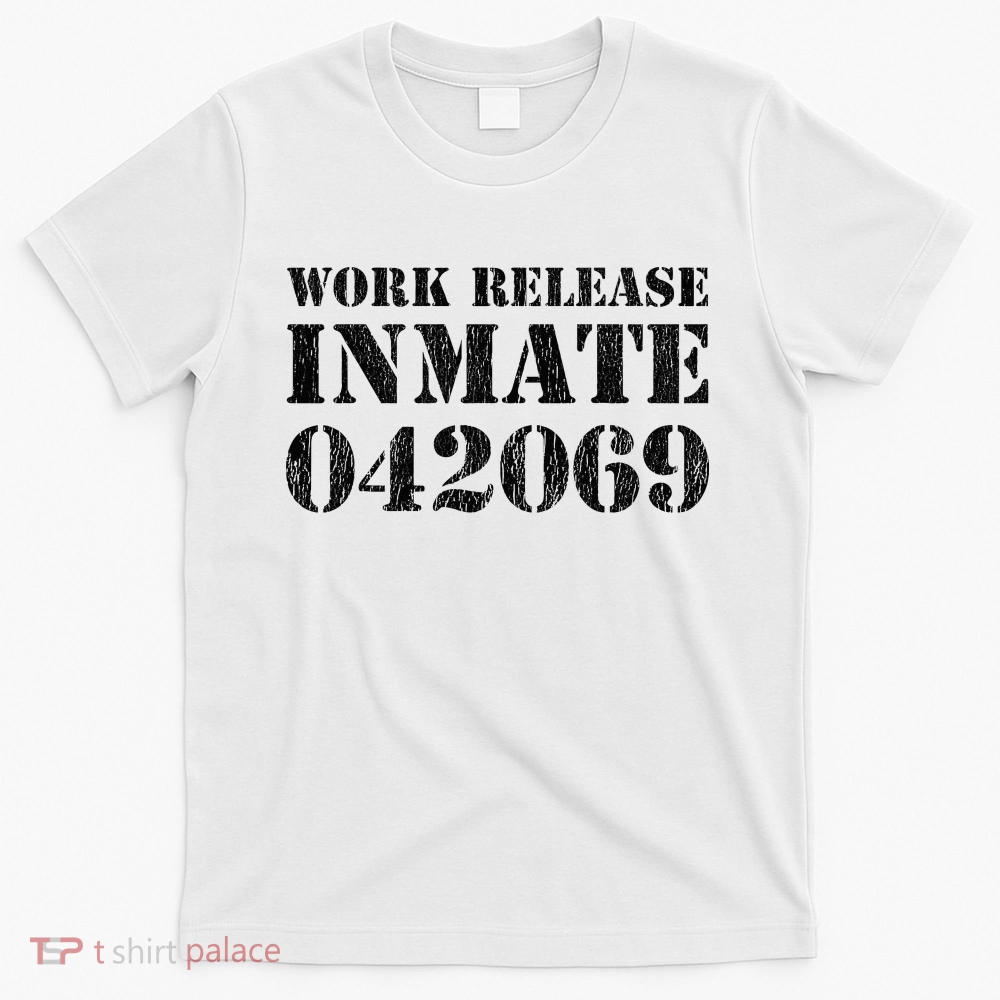 Orange Prisoner Halloween Costume Work Release Inmate T-Shirt