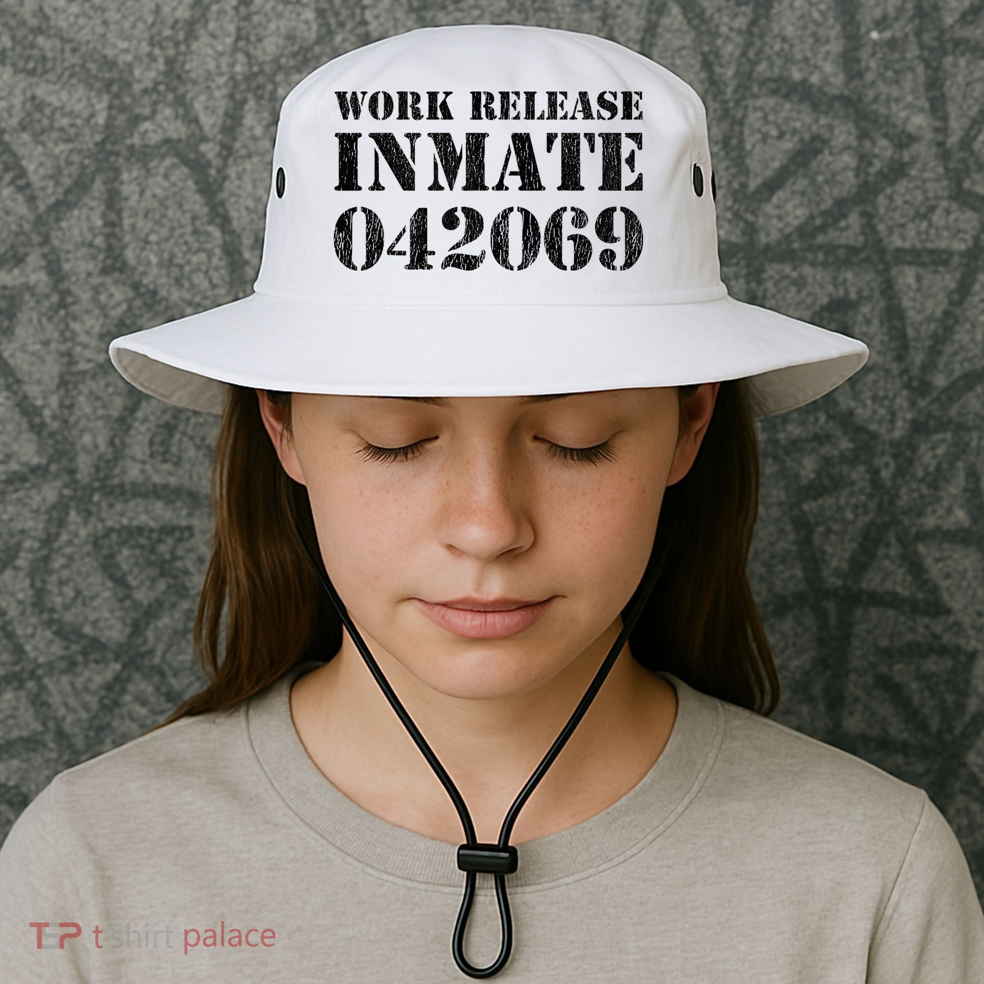 Orange Prisoner Halloween Costume Work Release Inmate Bucket Hat