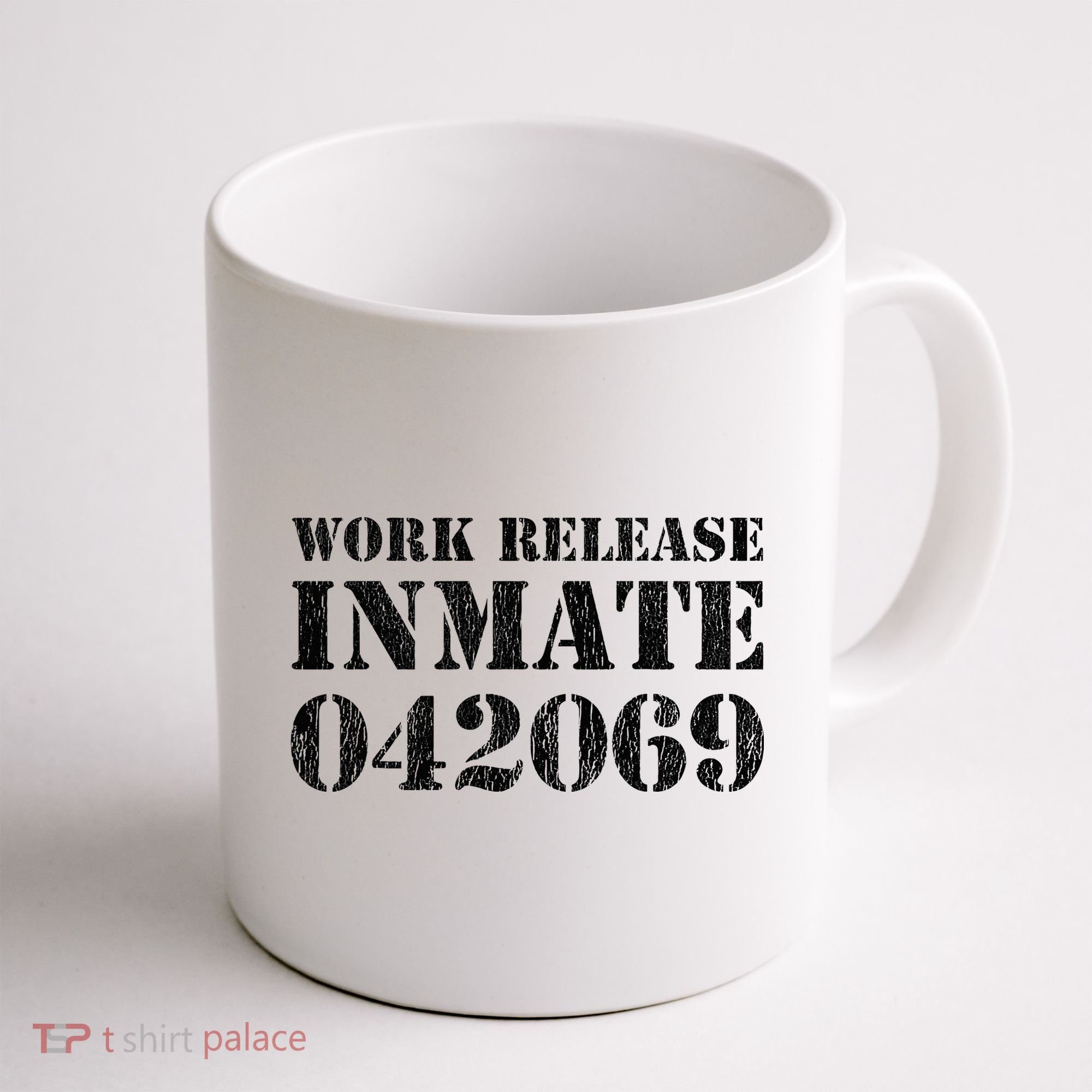Orange Prisoner Halloween Costume Work Release Inmate Coffee Mug