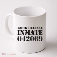 Orange Prisoner Halloween Costume Work Release Inmate Coffee Mug thumb 0