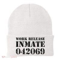 Orange Prisoner Halloween Costume Work Release Inmate Beanie thumb 0
