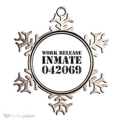 Orange Prisoner Halloween Costume Work Release Inmate Ornament